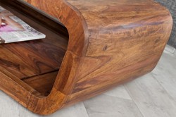 Tavolino da salotto in legno massello di design Casa Padrino natura 100 x H. 30 cm - tavolo da salotto Tavolino da salotto in legno massello di design Casa Padrino natura 100 x H. 30 cm - tavolo da salotto