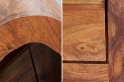 Tavolino da salotto in legno massello di design Casa Padrino natura 100 x H. 30 cm - tavolo da salotto Tavolino da salotto in legno massello di design Casa Padrino natura 100 x H. 30 cm - tavolo da salotto