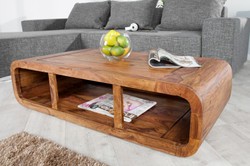 Tavolino da salotto in legno massello di design Casa Padrino natura 100 x H. 30 cm - tavolo da salotto Tavolino da salotto in legno massello di design Casa Padrino natura 100 x H. 30 cm - tavolo da salotto