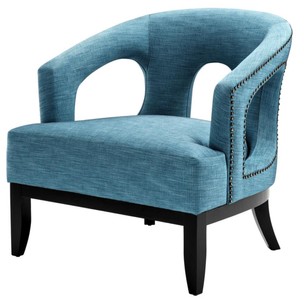 Casa Padrino Living Room Armchair Turquoise / Black 80 x 76 x H. 79 cm - Luxury Living Room Furniture