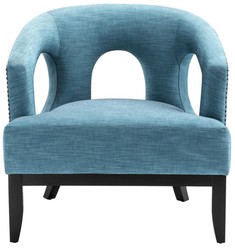 Casa Padrino Living Room Armchair Turquoise / Black 80 x 76 x H. 79 cm - Luxury Living Room Furniture