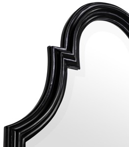 Casa Padrino Luxus Spiegel / Wandspiegel Schwarz 55 x H. 200 cm - Limited Edition