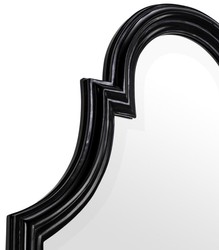 Casa Padrino espejo / espejo de pared de lujo negro 55 x H. 200 cm - Edición Limitada