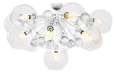 Casa Padrino luxury ceiling light silver Ø 90 x H. 57 cm - Luxury Quality