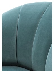 Casa Padrino poltrona di lusso turchese scuro / oro opaco 77 x 80 x H. 78 cm - Arredamento Hotel