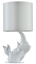Casa Padrino Lampe de Table Blanche Design Exclusif Ø 24 x H. 48,5 cm - Éclairage Hôtel & Restaurant