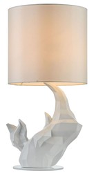 Casa Padrino Lampe de Table Blanche Design Exclusif Ø 24 x H. 48,5 cm - Éclairage Hôtel & Restaurant