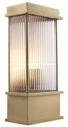 Casa Padrino Wall Lamp Brass 20 x 12 x H. 43 cm - Luxury Hotel & Restaurant Furniture