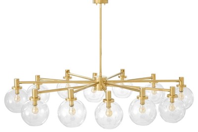 Casa Padrino Luxus Kronleuchter Gold 150 x 105 x H. 37 cm - Limited Edition