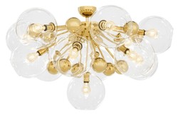 Casa Padrino lampada da soffitto di lusso oro Ø 90 x H. 57 cm - Collezione di Lusso