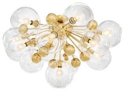 Casa Padrino lampada da soffitto di lusso oro Ø 90 x H. 57 cm - Collezione di Lusso