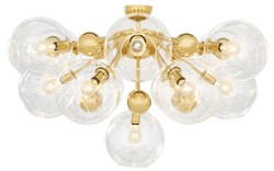 Casa Padrino lampada da soffitto di lusso oro Ø 90 x H. 57 cm - Collezione di Lusso