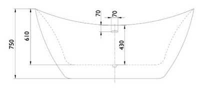 Casa Padrino Luxus Freistehende Badewanne in Krokodilhaut Optik Weiß 173 x 73 x H. 75 cm