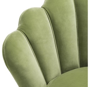 Casa Padrino Luxus Sessel Hellgrün / Messing 96,5 x 79 x H. 78 cm - Designer Hotel Möbel