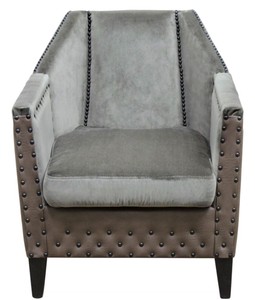 Casa Padrino sillón de lujo gris / marrón / negro 61 x 71 x H. 69 cm - Muebles para Hoteles y Restaurantes