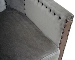 Casa Padrino sillón de lujo gris / marrón / negro 61 x 71 x H. 69 cm - Muebles para Hoteles y Restaurantes