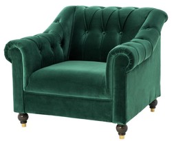 Casa Padrino fauteuil de luxe chesterfield vert 99 x 90 x H. 81,5 cm - édition limitée