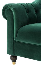 Casa Padrino fauteuil de luxe chesterfield vert 99 x 90 x H. 81,5 cm - édition limitée