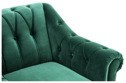 Casa Padrino fauteuil de luxe chesterfield vert 99 x 90 x H. 81,5 cm - édition limitée
