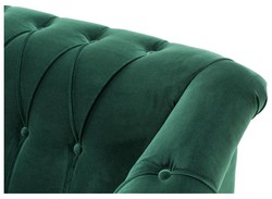Casa Padrino fauteuil de luxe chesterfield vert 99 x 90 x H. 81,5 cm - édition limitée