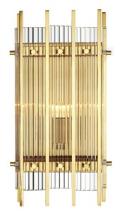 Casa Padrino lámpara de pared oro 23 x 12 x H. 42 cm - Lámpara de Pared para Restaurante