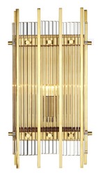 Casa Padrino lámpara de pared oro 23 x 12 x H. 42 cm - Lámpara de Pared para Restaurante
