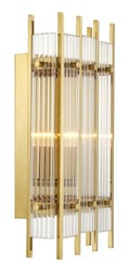 Casa Padrino lámpara de pared oro 23 x 12 x H. 42 cm - Lámpara de Pared para Restaurante