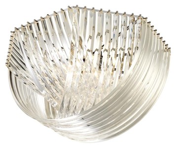 Casa Padrino luxury ceiling lamp silver Ø 90 x H. 45 cm - Luxury Living Room Furniture