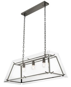 Casa Padrino Kronleuchter Bronze 100 x 40 x H. 36 cm - Luxus Wohnzimmer Möbel