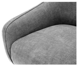 Casa Padrino poltrona girevole grigio / argento 76 x 80 x H. 82 cm - Arredamento di Lusso