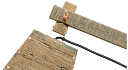 Casa Padrino pine wood table lamp natural colors 90 x 30 x H. 105 cm - Luxury Table Light with Black Cable