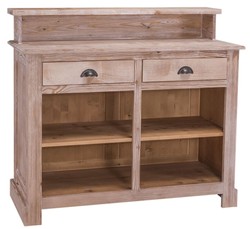 Casa Padrino Mobile Bar Stile Rustico Naturale 120 x 51 x H. 107 cm