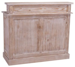 Casa Padrino Mobile Bar Stile Rustico Naturale 120 x 51 x H. 107 cm