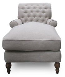 Casa Padrino Chesterfield Lounge Armchair Natural 93 x 149 x H. 94 cm - Luxury Living Room Relax Chair