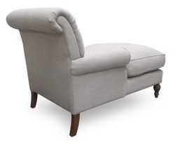 Casa Padrino Chesterfield Lounge Armchair Natural 93 x 149 x H. 94 cm - Luxury Living Room Relax Chair