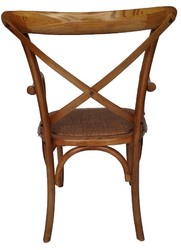 casa padrino landhausstil esszimmerstuhl mit armlehnen holz ulmenholz rattan esszimmer stuhl möbel