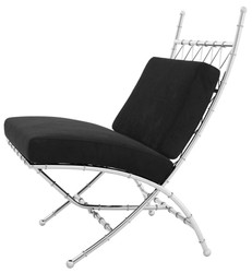 casa padrino luxus designer hotel wohnzimmer edelstahl stuhl klappstuhl möbel