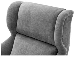 Casa Padrino poltrona girevole grigio / argento 76 x 98 x H. 94,5 cm - Arredamento di Lusso