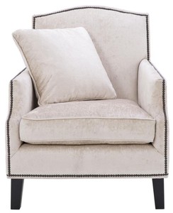 Casa Padrino Luxus Wohnzimmer Sessel Creme / Schwarz 79 x 98 x H. 90 cm - Limited Edition