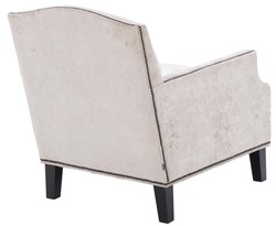 Casa Padrino luxury living room armchair cream / black 79 x 98 x H. 90 cm - Limited Edition