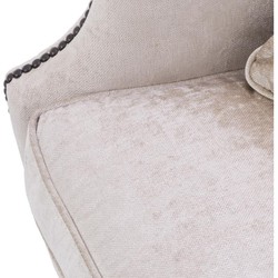 Casa Padrino luxury living room armchair cream / black 79 x 98 x H. 90 cm - Limited Edition