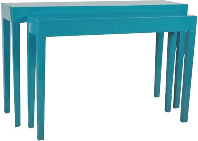 Casa Padrino luxury consoles set of 2 turquoise - Handmade Lacquered Furniture Casa Padrino luxury consoles set of 2 turquoise - Handmade Lacquered Furniture