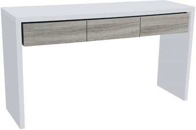 Casa Padrino Consola Blanco / Natural 154 x 45 x H. 85 cm - Consola lacada hecha a mano con 3 cajones de madera