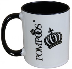 Casa Padrino Taza de lujo Perro con vestido de noche negro - diseño de Harald Glööckler - 9,5 cm x 8,5 cm Casa Padrino Taza de lujo Perro con vestido de noche negro - diseño de Harald Glööckler - 9,5 cm x 8,5 cm