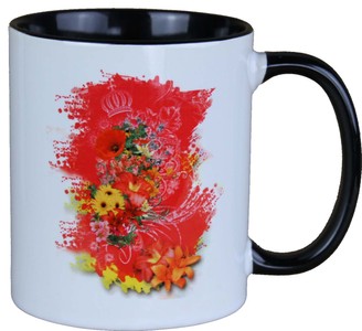 Casa Padrino Tasse Harald Glööckler Pompöös Explosion Florale, design par Harald Glööckler, 9,5 cm x 8,5 cm, 320 ml Casa Padrino Tasse Harald Glööckler Pompöös Explosion Florale, design par Harald Glööckler, 9,5 cm x 8,5 cm, 320 ml