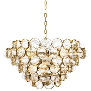 Casa Padrino Luxus Kronleuchter Gold Ø 72 x H. 40 cm - Limited Edition