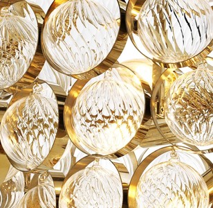Casa Padrino Luxus Kronleuchter Gold Ø 72 x H. 40 cm - Limited Edition