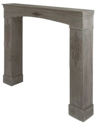 Casa Padrino Habillage de cheminée style maison de campagne gris-brun antique 113 x 19 x H. 101 cm - Meuble Shabby Chic fait main Casa Padrino Habillage de cheminée style maison de campagne gris-brun antique 113 x 19 x H. 101 cm - Meuble Shabby Chic fait main