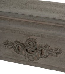 Casa Padrino Habillage de cheminée style maison de campagne gris-brun antique 113 x 19 x H. 101 cm - Meuble Shabby Chic fait main Casa Padrino Habillage de cheminée style maison de campagne gris-brun antique 113 x 19 x H. 101 cm - Meuble Shabby Chic fait main