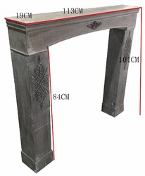 Casa Padrino Habillage de cheminée style maison de campagne gris-brun antique 113 x 19 x H. 101 cm - Meuble Shabby Chic fait main Casa Padrino Habillage de cheminée style maison de campagne gris-brun antique 113 x 19 x H. 101 cm - Meuble Shabby Chic fait main